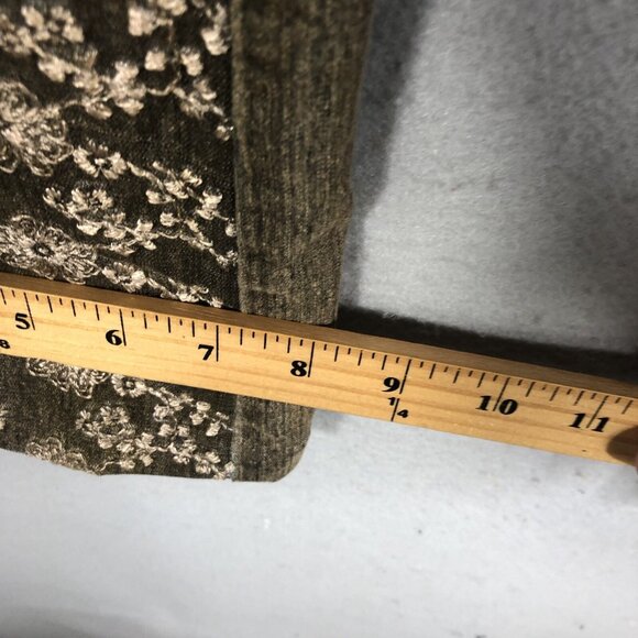 Y2K Vena Jeans Womens 4 Gray All Over Embroidery Boho Retro 70s Artsy - Picture 7 of 16